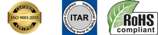 Precision Technologies Certification ISO:9001:2015 ITAR RoHS Compliant 